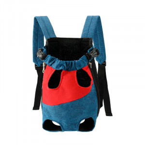 Рюкзак- кенгуру для животных A10010-BR Red Blue S