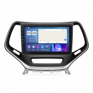 Штатная магнитола Lesko для Jeep Cherokee V (KL) Рестайлинг 2018-н.в экран 10" 4/64Gb CarPlay 4G Wi-Fi GPS Prime