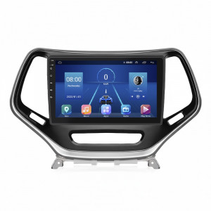 Штатная магнитола Lesko для Jeep Cherokee V (KL) Рестайлинг 2018-н.в экран 10" 6/128Gb 4G Wi-Fi GPS Top