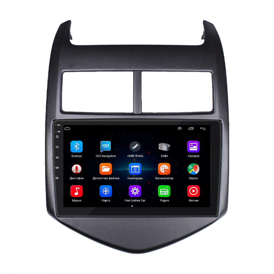 Штатная магнитола Lesko для Chevrolet Sonic I 2011-2016 экран 9" 2/32Gb Wi-Fi GPS Base
