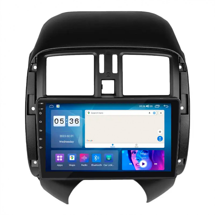 Штатная магнитола Lesko для Nissan Almera III (G15) 2012-2018 экран 9" 4/64Gb CarPlay 4G Wi-Fi GPS Prime