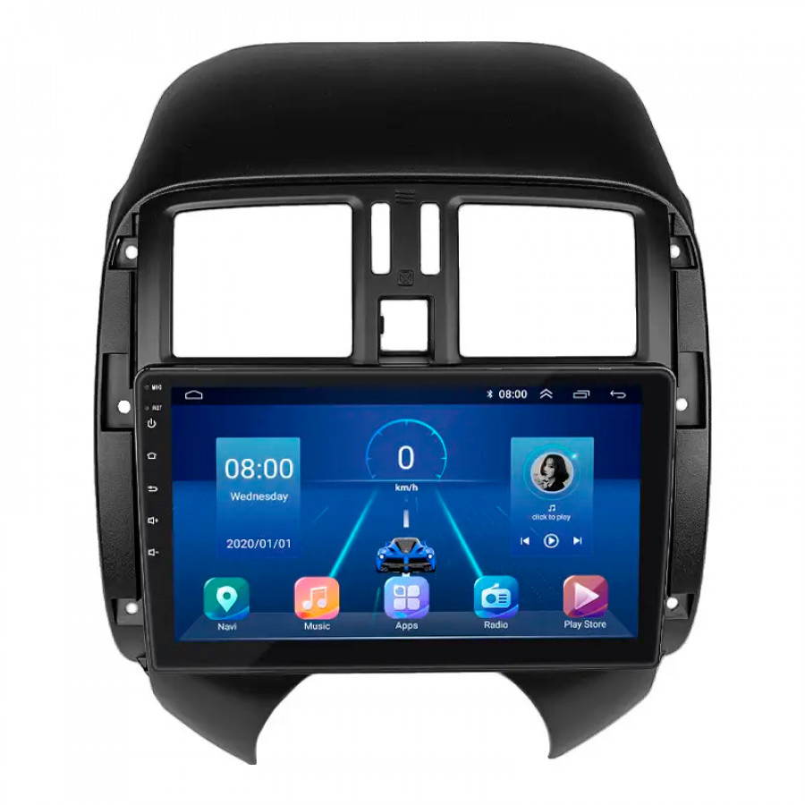 Штатная магнитола Lesko для Nissan Almera III (G15) 2012-2018 экран 9" 6/128Gb 4G Wi-Fi GPS Top