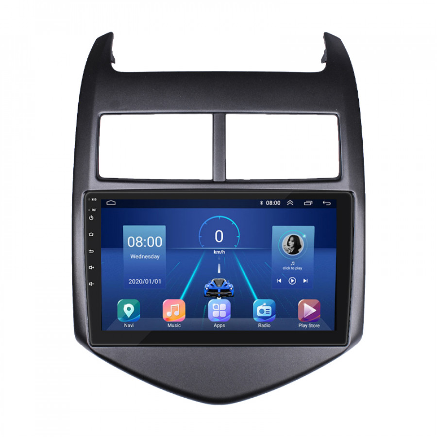 Штатная магнитола Lesko для Chevrolet Sonic I 2011-2016 экран 9" 2/32Gb 4G Wi-Fi GPS Top