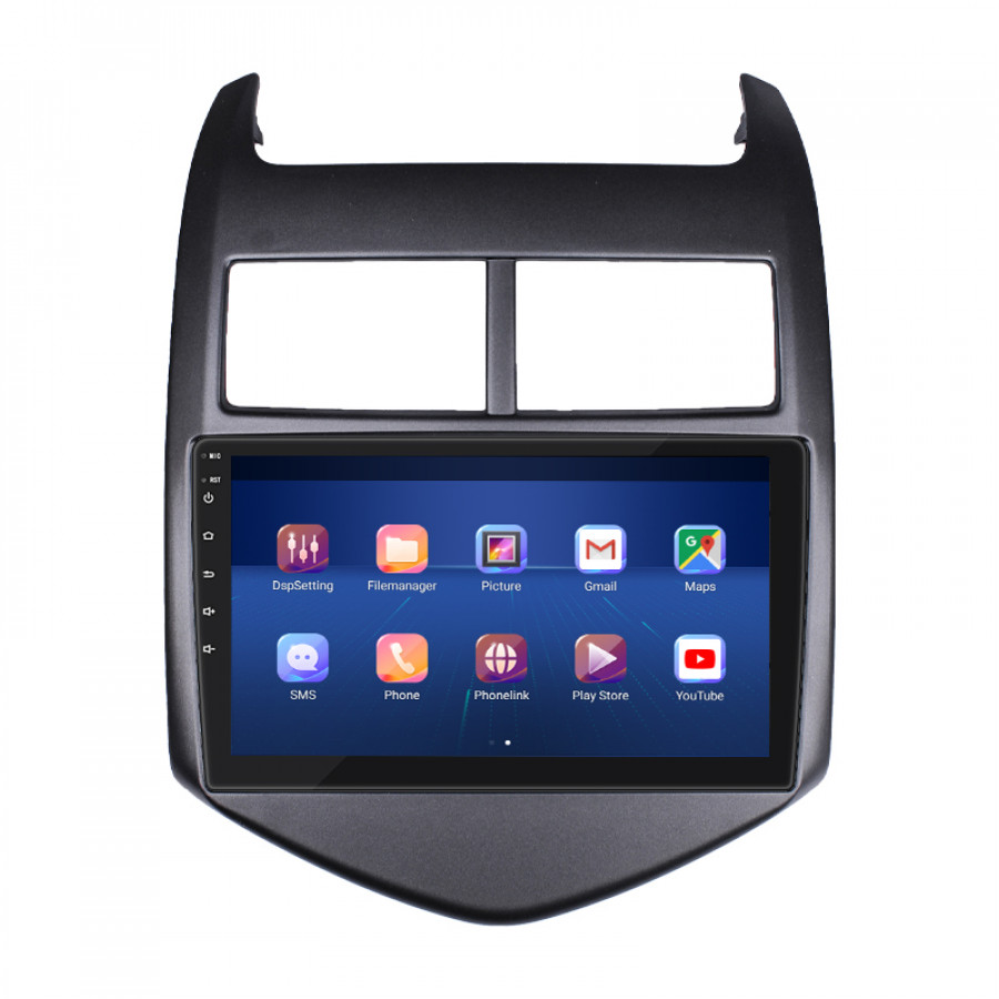 Штатная магнитола Lesko для Chevrolet Sonic I 2011-2016 экран 9" 6/128Gb 4G Wi-Fi GPS Top