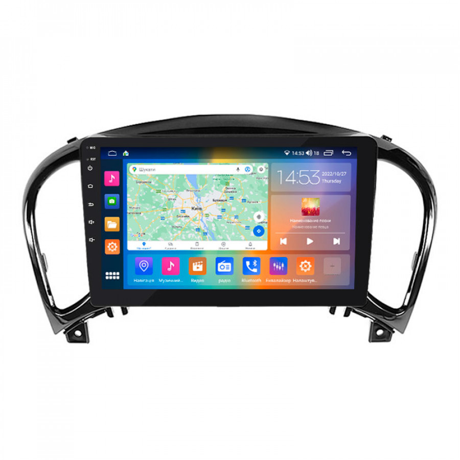 Штатная магнитола Lesko для Nissan Juke I 2010-2014 экран 9" 2/32Gb CarPlay 4G Wi-Fi GPS Prime