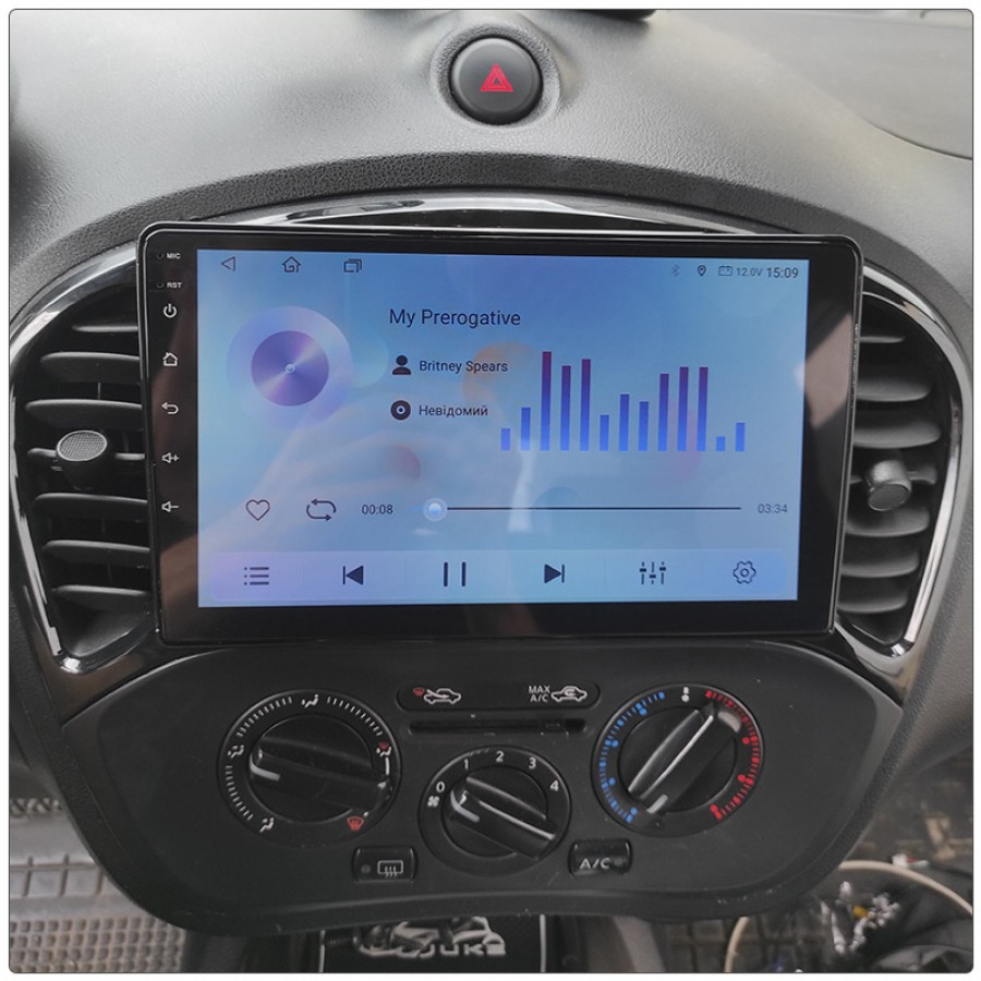 Штатная магнитола Lesko для Nissan Juke I 2010-2014 экран 9" 6/128Gb 4G Wi-Fi GPS Top