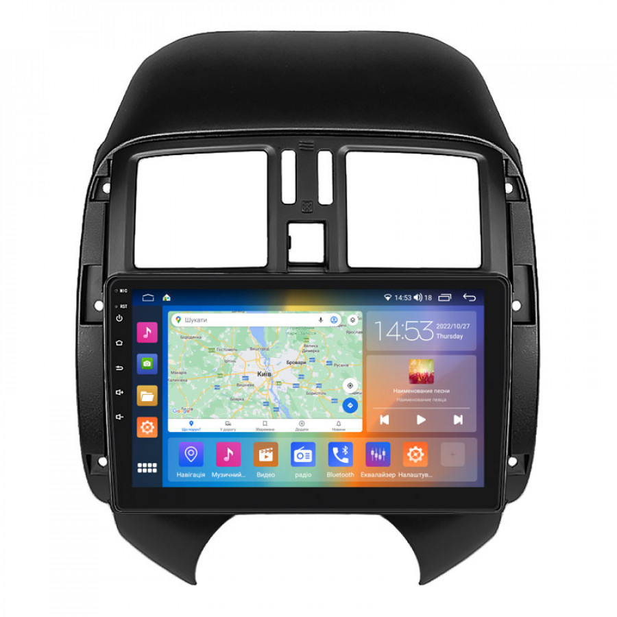 Штатная магнитола Lesko для Nissan Latio I (N17) Рестайлинг 2014-2016 экран 9" 4/64Gb CarPlay 4G Wi-Fi GPS Prime