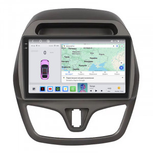 Штатная магнитола Lesko для Chevrolet Spark IV 2015-2018 экран 9" 4/64 QLED CarPlay 4G Wi-Fi GPS 360 Prime