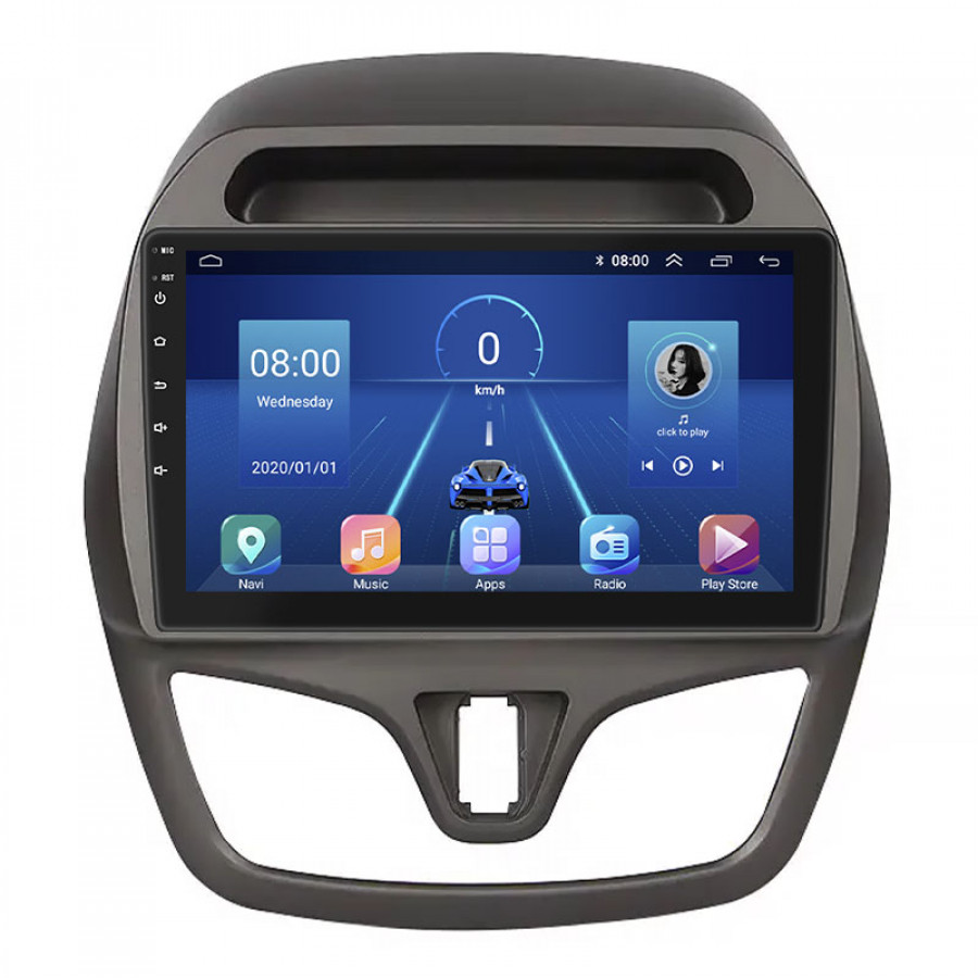 Штатная магнитола Lesko для Chevrolet Spark IV 2015-2018 экран 9" 4/64Gb 4G Wi-Fi GPS Top