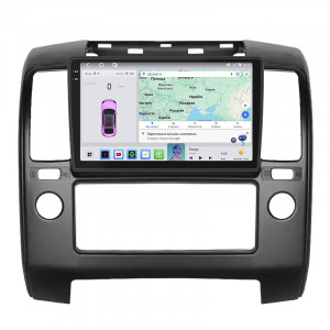 Штатная магнитола Lesko для Nissan Navara (Frontier) III (D40) 2004-2010 экран 9" 4/64 QLED CarPlay 4G Wi-Fi GPS 360 Prime