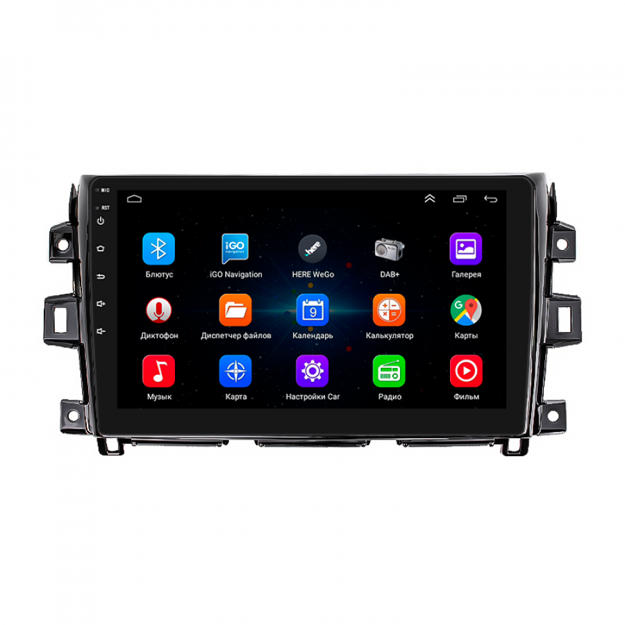 Штатная магнитола Lesko для Nissan Navara (Frontier) IV (D23) 2014-2016 экран 10" 1/16Gb Wi-Fi GPS Base