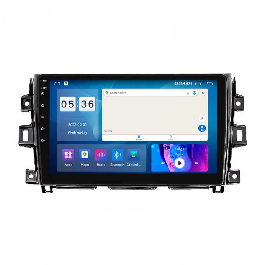 Штатная магнитола Lesko для Nissan Navara (Frontier) IV (D23) 2014-2016 экран 10" 4/64Gb CarPlay 4G Wi-Fi GPS Prime