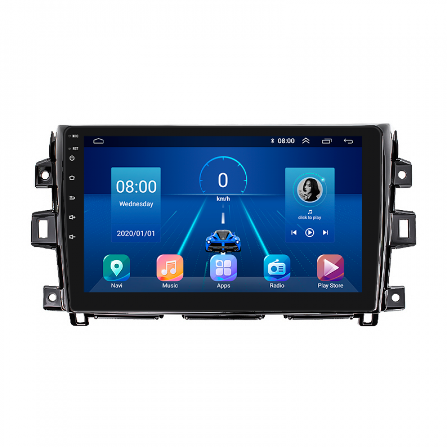 Штатная магнитола Lesko для Nissan Navara (Frontier) IV (D23) 2014-2016 экран 10" 6/128Gb 4G Wi-Fi GPS Top