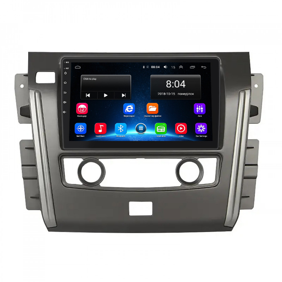 Штатная магнитола Lesko для Nissan Patrol VI (Y62) ver 2 2010-2020 экран 10" 2/32Gb Wi-Fi GPS Base