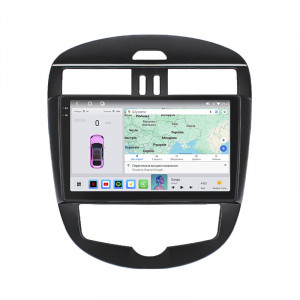 Штатная магнитола Lesko для Nissan Pulsar VI (C13) 2014-2018 экран 10" 4/64 QLED CarPlay 4G Wi-Fi GPS 360 Prime