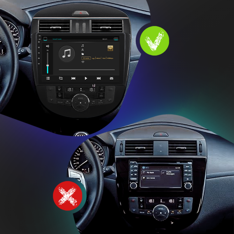 Штатная магнитола Lesko для Nissan Pulsar VI (C13) 2014-2018 экран 10" 6/128Gb 4G Wi-Fi GPS Top