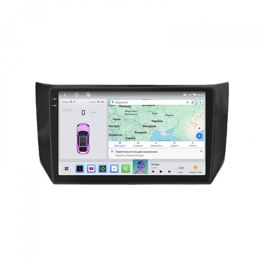 Штатная магнитола Lesko для Nissan Sentra VII (B17) Рестайлинг 2015-2019 экран 10" 4/64 QLED CarPlay 4G Wi-Fi GPS 360 Prime