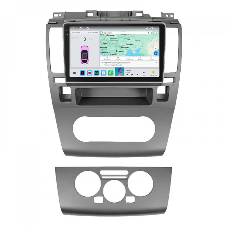 Штатная магнитола Lesko для Nissan Tiida I Рестайлинг 2010-2013 экран 9" 4/64 QLED CarPlay 4G Wi-Fi GPS 360 Prime