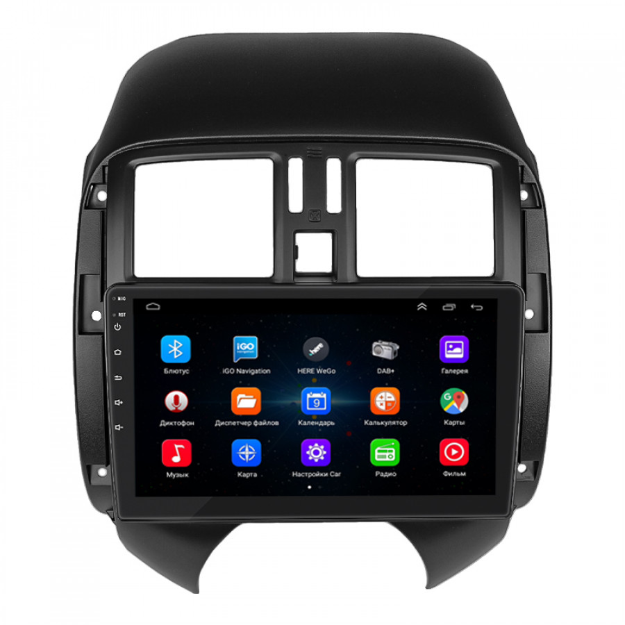 Штатная магнитола Lesko для Nissan Versa II 2012-2014 экран 9" 2/32Gb Wi-Fi GPS Base