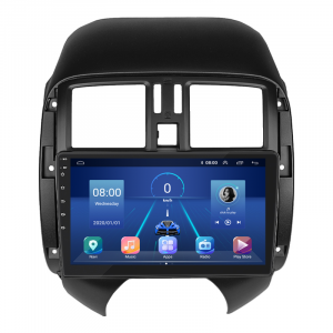 Штатная магнитола Lesko для Nissan Versa II 2012-2014 экран 9" 6/128Gb 4G Wi-Fi GPS Top