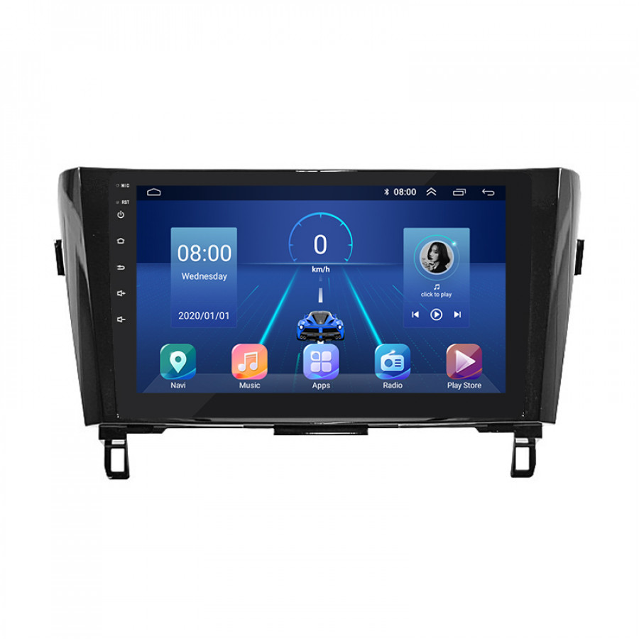 Штатная магнитола Lesko для Nissan X-Trail III 2013-2019 экран 10" 2/32Gb 4G Wi-Fi GPS Top