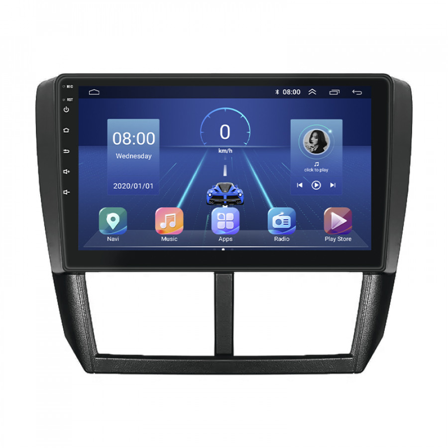 Штатная магнитола Lesko для Subaru Forester III Рестайлинг 2011-2013 экран 9" 2/32Gb 4G Wi-Fi GPS Top