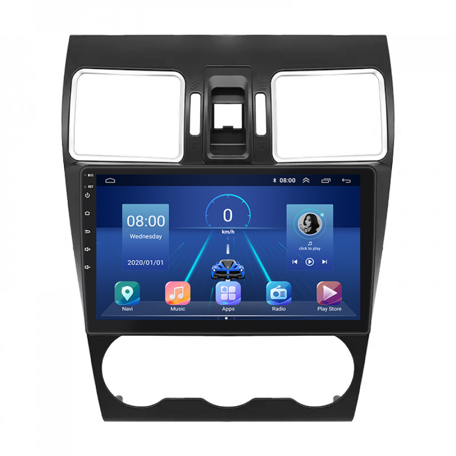 Штатная магнитола Lesko для Subaru Forester IV 2012-2015 экран 9" 4/64Gb 4G Wi-Fi GPS Top