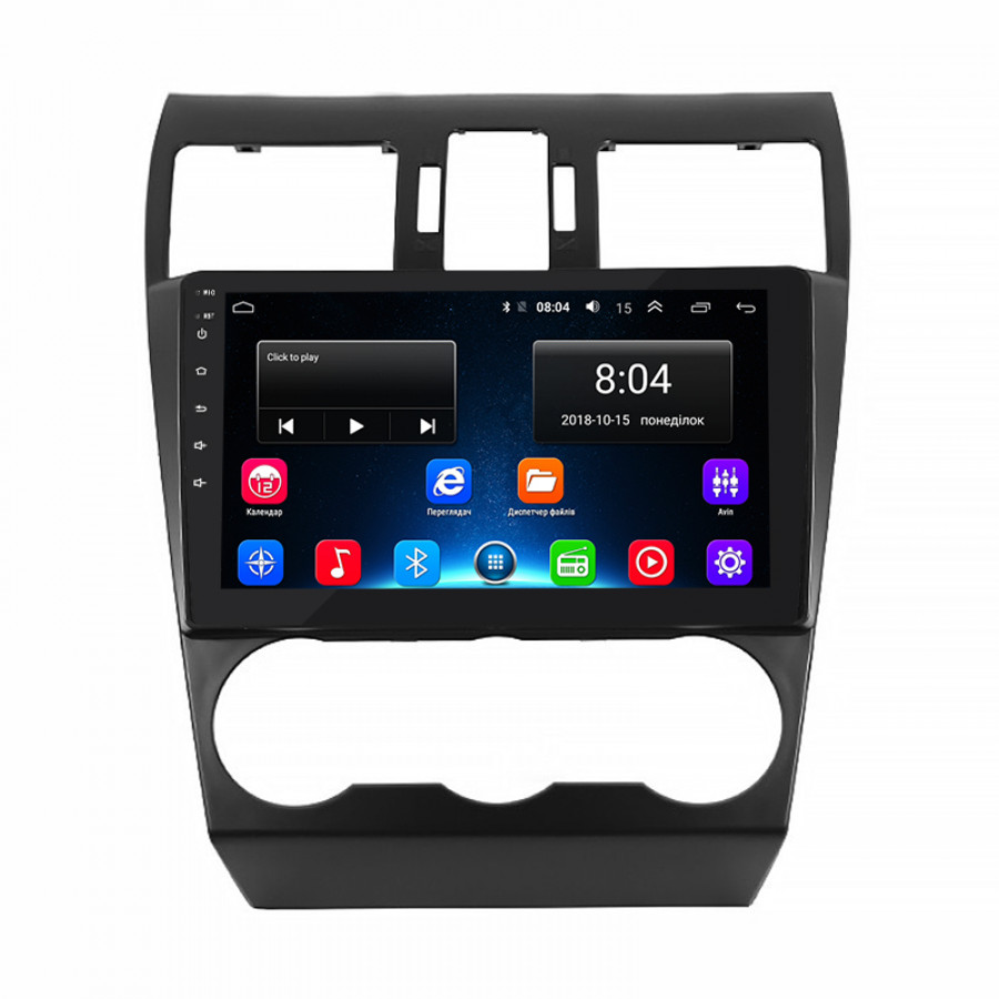 Штатная магнитола Lesko для Subaru Impreza IV 2011-2015 экран 9" 2/32Gb Wi-Fi GPS Base