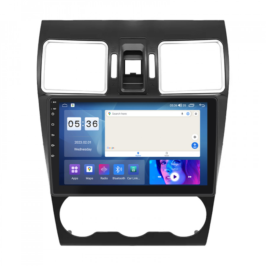 Штатная магнитола Lesko для Subaru XV I 2011-2016 экран 9" 2/32Gb CarPlay 4G Wi-Fi GPS Prime