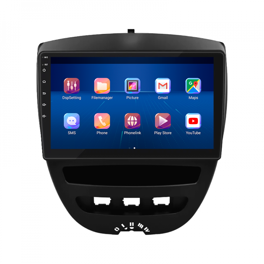 Штатная магнитола Lesko для Toyota Aygo I 2005-2009 экран 10" 4/32Gb 4G Wi-Fi GPS Top