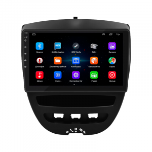 Штатная магнитола Lesko для Toyota Aygo I Рестайлинг 2009-2012 экран 10" 1/16Gb Wi-Fi GPS Base