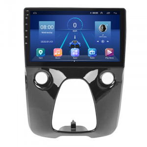 Штатная магнитола Lesko для Toyota Aygo II 2014-2018 экран 10" 2/32Gb 4G Wi-Fi GPS Top