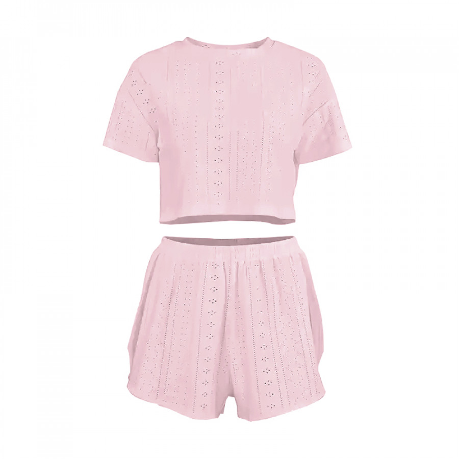 Женский комплект для дома и сна SM24107A футболка и шорты женская пижама Pink S