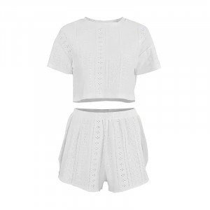 Женский комплект для дома и сна SM24107A футболка и шорты женская пижама White S