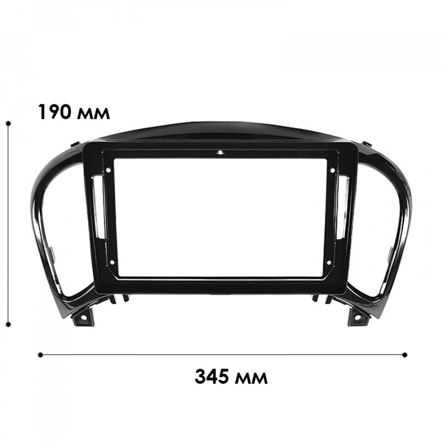 Переходная рамка Nissan Infiniti ESQ, Juke 2011-2019 (NI 070N) 6534 9" Black
