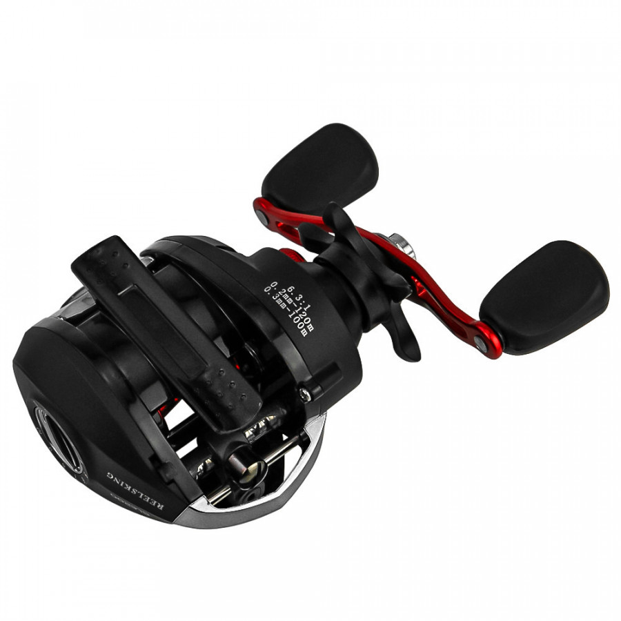 Катушка мультипликаторная Reelsking GLE 201 Black-Red Left