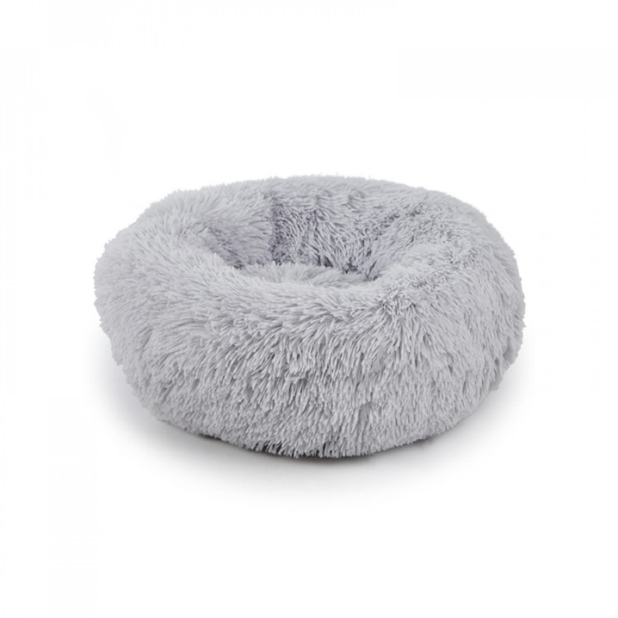 Лежак пуфик для котов собак круглый 552201 M Grey