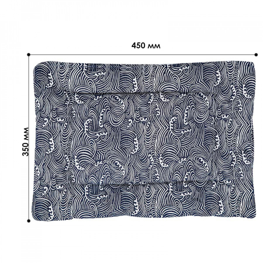 Лежак для домашнего животного для котов и собак Taotaopets 563301 Blue Waves S