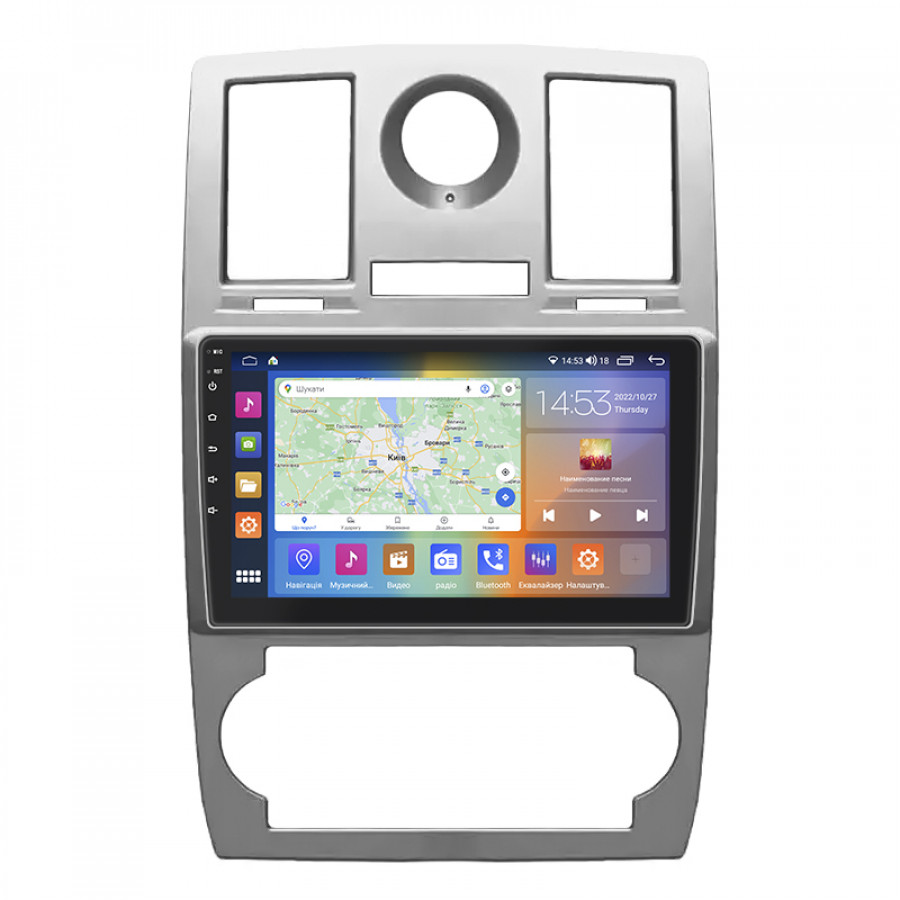 Штатная магнитола Lesko для Chrysler 300C I 2004-2011 экран 9" 4/64Gb CarPlay 4G Wi-Fi GPS Prime