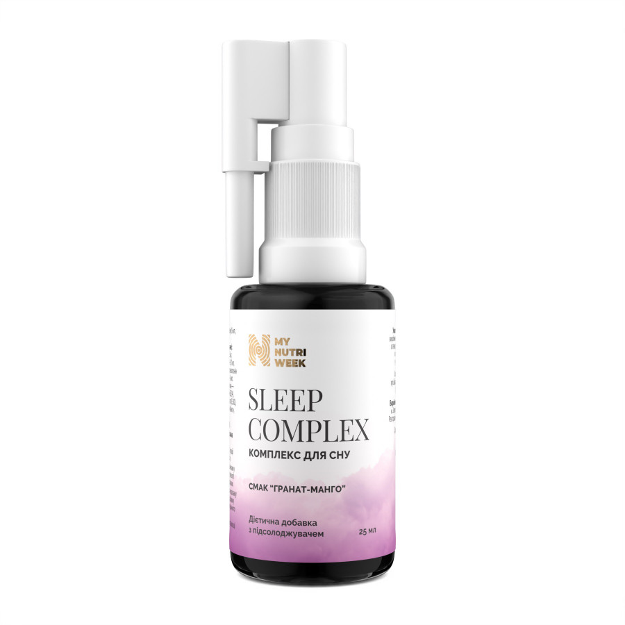 Комплекс для сну, Sleep Complex, My Nutri Week, смак гранату та манго, 25 мл