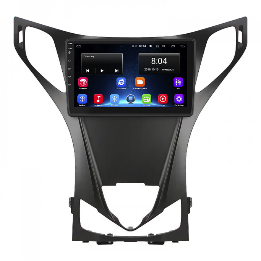 Штатная магнитола Lesko для Hyundai Grandeur V 2011-2014 экран 9" 2/32Gb Wi-Fi GPS Base