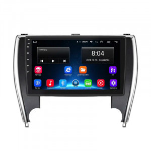 Штатная магнитола Lesko для Toyota Camry (USA) VII (XV50) Рестайлинг 2015-2017 экран 10" 2/32Gb Wi-Fi GPS Base