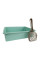 Туалет для кошек с лопаткой Taotaopets 263303-2 кошачий лоток Mint Green