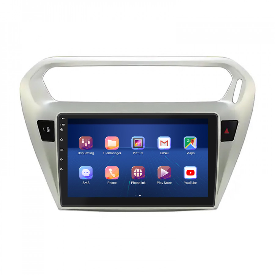 Штатная магнитола Lesko для Citroen C-Elysee I Рестайлинг 2016-н.в. экран 9" 2/32Gb 4G Wi-Fi GPS Top