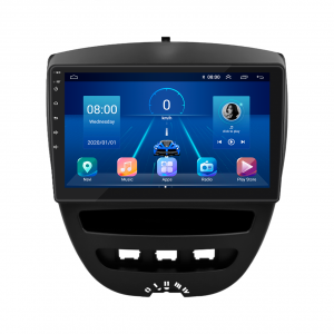 Штатная магнитола Lesko для Citroen C1 I 2005-2008 экран 10" 2/32Gb 4G Wi-Fi GPS Top