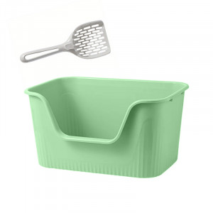Туалет лоток для кошек с лопаткой Taotaopets 262207-40 Green