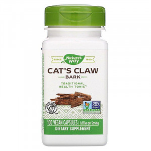 Котячий кіготь, Cat's Claw Bark, Nature's Way, 100 капсул (485 мг в 1 капсулі)