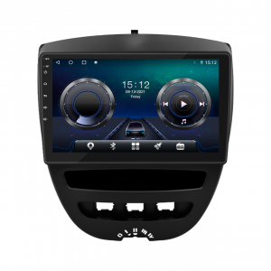 Штатная магнитола Lesko для Citroen C1 I Рестайлинг 2 2012-2014 экран 10" 4/64Gb 4G Wi-Fi GPS Top