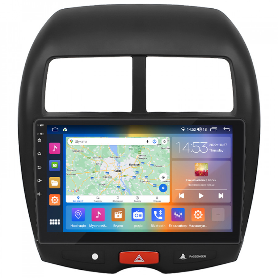 Штатная магнитола Lesko для Citroen C4 Aircross  2012-2017 экран 10" 4/64Gb CarPlay 4G Wi-Fi GPS Prime