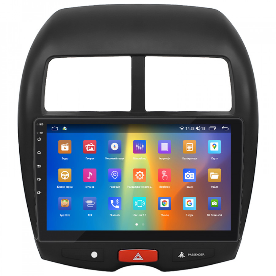 Штатная магнитола Lesko для Citroen C4 Aircross  2012-2017 экран 10" 4/64Gb CarPlay 4G Wi-Fi GPS Prime